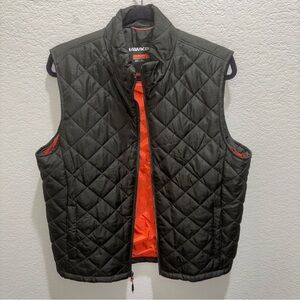 Hawke & Co Men's Dark Green Quilted Vest